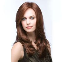 Women's Fashion Party High-temperature Fiber Centre Parting Long Curly Hair Wigs main image 3