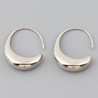 Simple Style C Shape Metal Copper Earrings main image 3