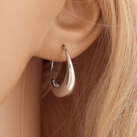 Simple Style C Shape Metal Copper Earrings main image 2
