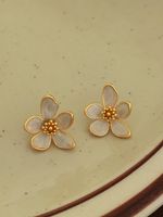 Fairy Style Flower Copper Earrings Plating Copper Earrings main image 5