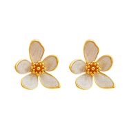 Fairy Style Flower Copper Earrings Plating Copper Earrings main image 4