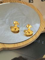 Korean Style Geometric Copper Ear Studs Plating Copper Earrings main image 5