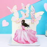 Menschliches Schmetterlings Papier Party Kuchen Dekorations Zubehör main image 3