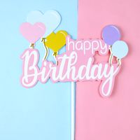 Letter Rainbow Paper Birthday Cake Decorating Supplies main image 5