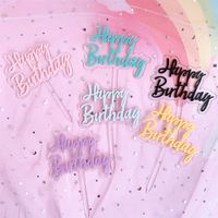 Letter Arylic Birthday Cake Decorating Supplies main image 1