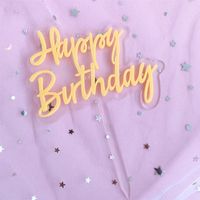 Letter Arylic Birthday Cake Decorating Supplies main image 4