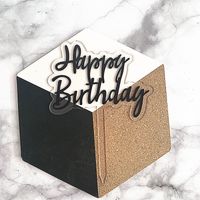 Letter Arylic Birthday Cake Decorating Supplies sku image 1