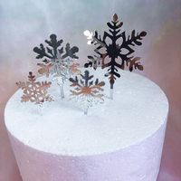 Christmas Snowflake Arylic Family Gathering Cake Decorating Supplies sku image 1