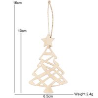 Christmas Sock Bell Wood Party Decorative Props sku image 11