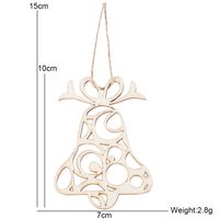 Christmas Sock Bell Wood Party Decorative Props sku image 1