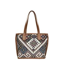 Ethnic Style Geometric Square Zipper Handbag sku image 2