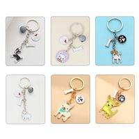 Cute Dog Bell Unforgettable Alloy Stoving Varnish Keychain main image 4