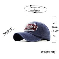 Unisex Casual Letter Embroidery Curved Eaves Baseball Cap main image 2