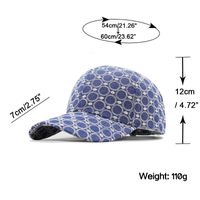 Unisex Casual Round Embroidery Curved Eaves Baseball Cap main image 2