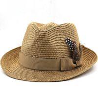 Enfants Plage La Plume Couture Sertissage Chapeau De Paille main image 1