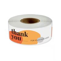 Rectangular Thank You Printed Copper Plate Sticker main image 5