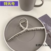 Fashion Large Alloy Simple Solid Color Grip Hair Ornaments sku image 7