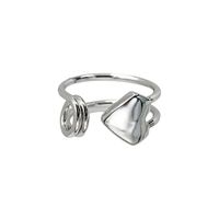 Fashion Heart Shape Copper Open Ring Copper Rings main image 5