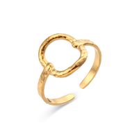 Fashion Geometric Stainless Steel Plating Gold Plated Open Ring sku image 2