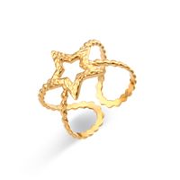 Fashion Geometric Stainless Steel Plating Gold Plated Open Ring sku image 11