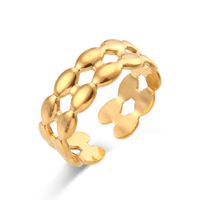 Fashion Geometric Stainless Steel Plating Gold Plated Open Ring sku image 13