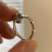 Simple Style Rose Copper Open Ring Copper Rings main image 2