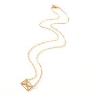 Einfacher Stil Brief Rostfreier Stahl Halskette Mit Anhänger Metall Edelstahl Halsketten sku image 5