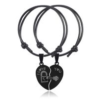 Romantic Heart Shape Stainless Steel Bracelets Plating Stainless Steel Bracelets sku image 1