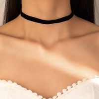 French Style Solid Color Cloth Choker main image 1