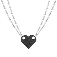 Einfacher Stil Herzform Legierung Überzug Halskette Mit Anhänger sku image 2