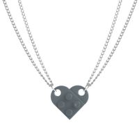 Einfacher Stil Herzform Legierung Überzug Halskette Mit Anhänger sku image 5