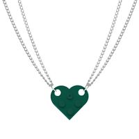 Einfacher Stil Herzform Legierung Überzug Halskette Mit Anhänger sku image 1