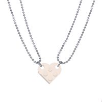 Einfacher Stil Herzform Legierung Überzug Halskette Mit Anhänger sku image 6
