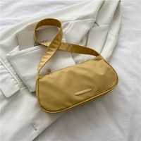 Streetwear Solid Color Zipper Underarm Bag sku image 1