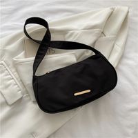 Streetwear Solid Color Zipper Underarm Bag sku image 4