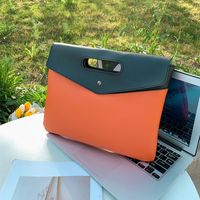 Streetwear Solid Color Square Magnetic Buckle Clutch Bag main image 3