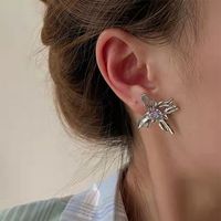 Fashion Butterfly Alloy Plating Ear Studs 1 Pair main image 1