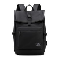 Waterproof Solid Color Casual Daily School Backpack main image 5