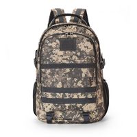 Vintage Style Camouflage Square Zipper Fashion Backpack sku image 4