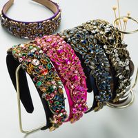 Fashion Geometric Cloth Rhinestones Hair Band main image 1