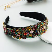 Fashion Geometric Cloth Rhinestones Hair Band main image 4