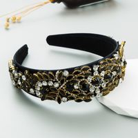 Fashion Geometric Cloth Rhinestones Hair Band sku image 4