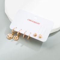 Fashion Geometric Copper Earrings Plating Artificial Gemstones Copper Earrings 1 Set main image 4