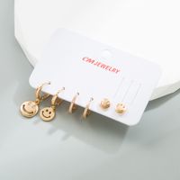 Fashion Geometric Copper Earrings Plating Artificial Gemstones Copper Earrings 1 Set sku image 2
