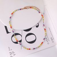 Rétro Multicolore Le Cuivre Collier Perle Cuivre Colliers main image 2