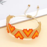 Simple Style Heart Shape Glass Beaded Bracelets main image 4