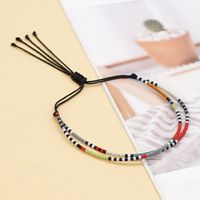 Simple Style Colorful Glass Beaded Bracelets sku image 1