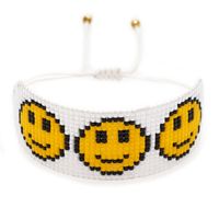 Simple Style Smiley Face Glass Beaded Bracelets main image 2