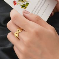 Fashion Geometric Stainless Steel Open Ring Plating Stainless Steel Rings main image 4
