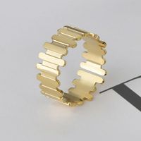 Fashion Geometric Stainless Steel Open Ring Plating Stainless Steel Rings main image 1